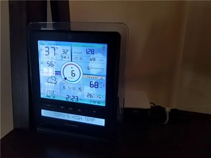 Acurite 5 in 1 Wetterstation mit Raspberry Pi und Weewx (andere Wetterstationen sind kompatibel)