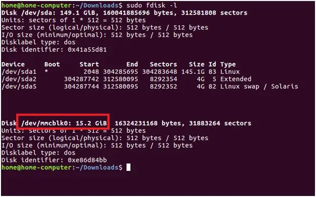 Identificando o Dispositivo Micro SD