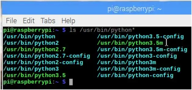 Kiểm tra các phiên bản Python có sẵn