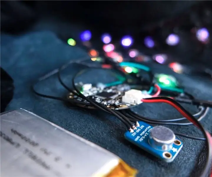 Wearable Sound Reactive Equalizer kjol: 21 steg (med bilder)