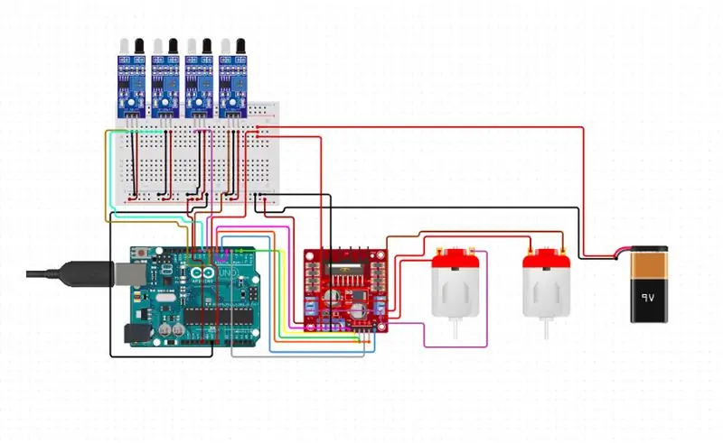 ხაზის მიმდევარი Arduino | - ს გამოყენებით მარტივი წვრილმანი პროექტი