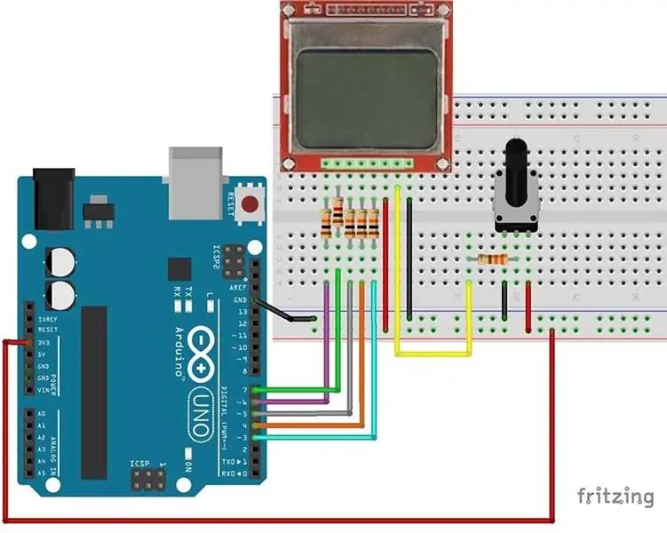 Étapes supplémentaires: Travailler avec Nokia LCD 5110