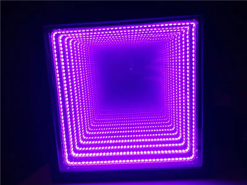 Arduino Infinity Mirror (Bluetooth och ljudreaktiv)