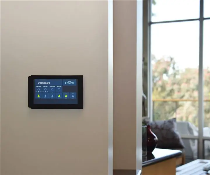 Flush vægmonteret Raspberry Pi touchscreen: 8 trin (med billeder)