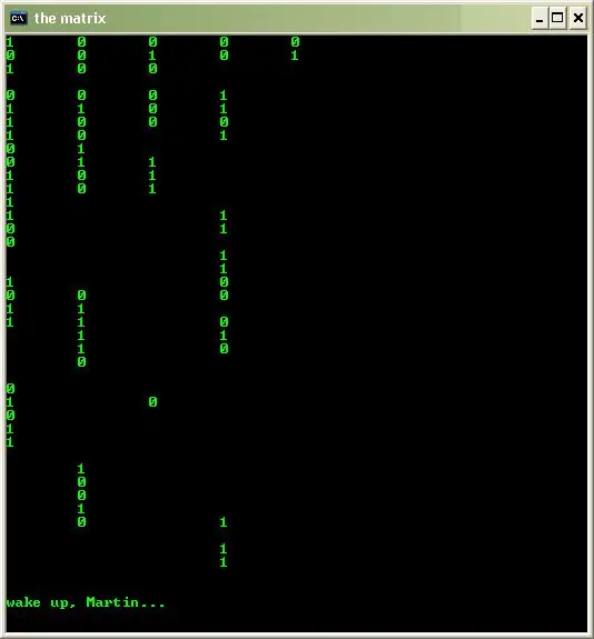 Mátrix kód - Visual Basic: 7 lépés