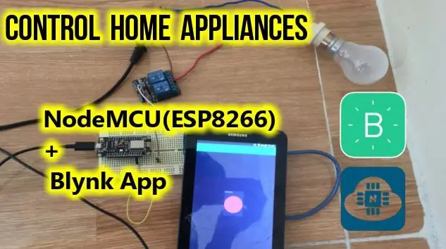 Ovládajte domáce spotrebiče pomocou NodeMCU (ESP8266) a aplikácie Blynk