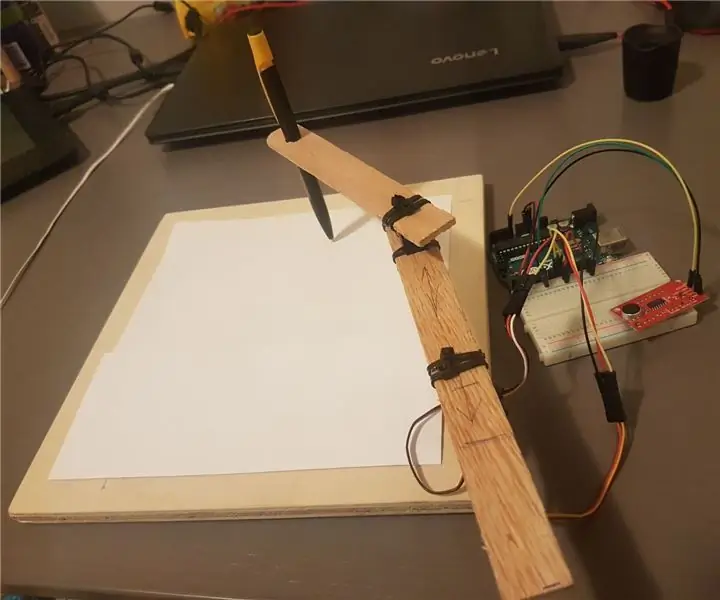 Braç de dibuix controlat pel so - Projecte Arduino School: 4 passos (amb imatges)