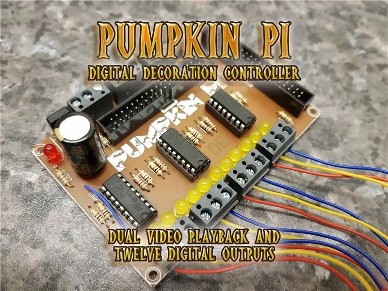 Controler digital de decorare Pumpkin Pi