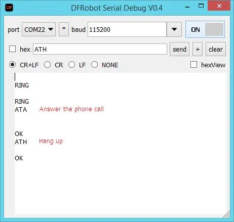 รับโทรศัพท์และวางสาย