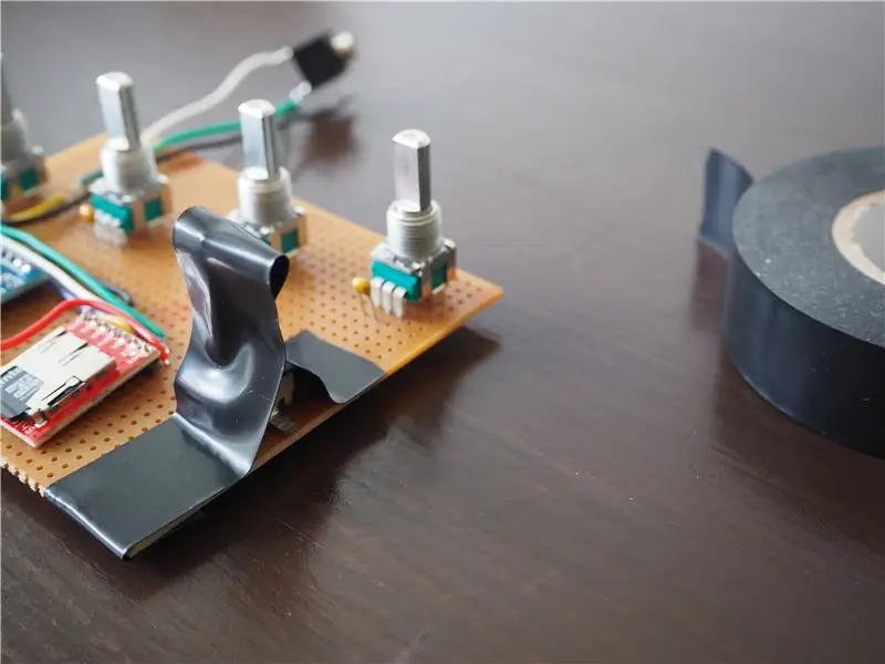 Txuas & Solder Rotary Encoder rau Stripboard