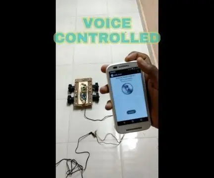 Jinsi ya kutengeneza Roboti inayodhibitiwa kwa Sauti: Hatua 3 (na Picha)