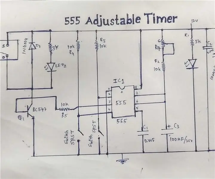 555 טיימר מתכוונן (חלק -1): 4 שלבים