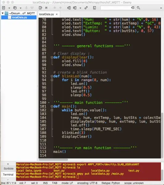 Micropython ، REPL ، كوكب المشتري