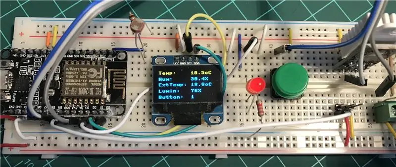 Captura e exibição local de todos os dados do sensor