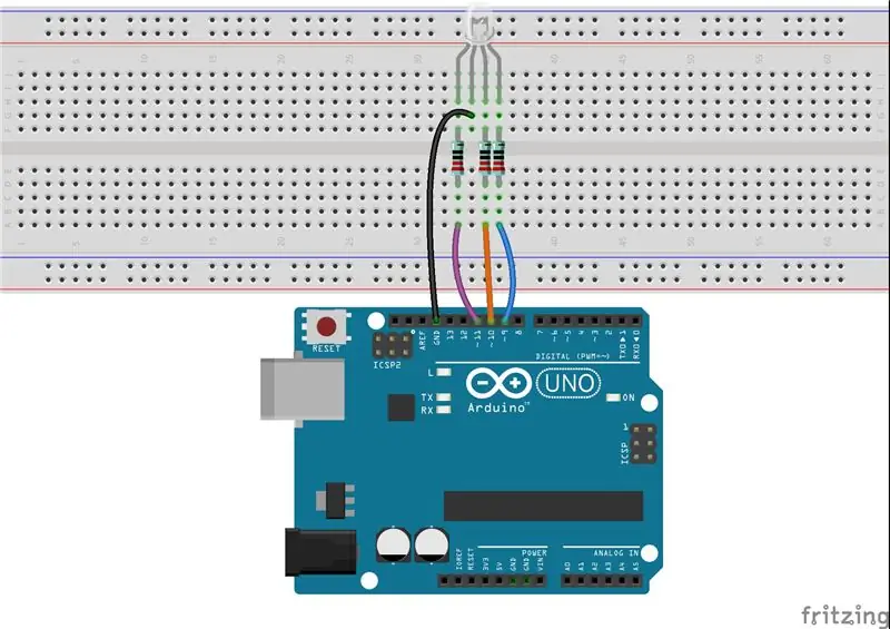 RGB LED sa Arduino Uno R3