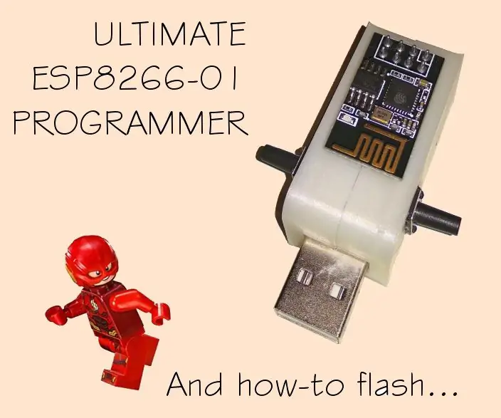 Ultimate ESP8266-01 programmerer og USB-adapter: 3 trinn