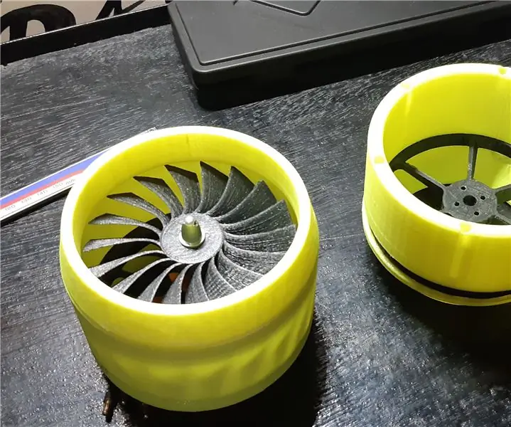 3D -painettu JET TURBINE: 3 vaihetta