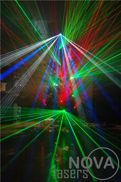 Laserowa choinka