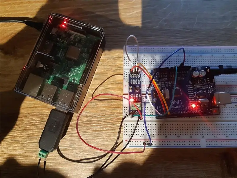 RS485 Arduino va Raspberry Pi o'rtasida