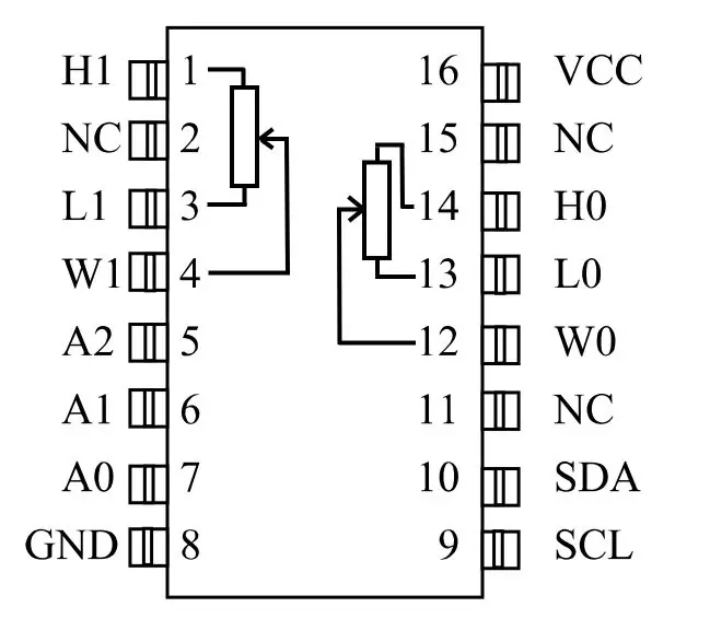 Connexions du DS1803