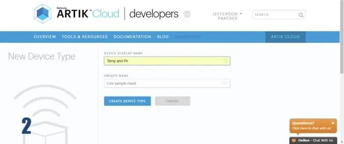 Configuración de ARTIK Cloud