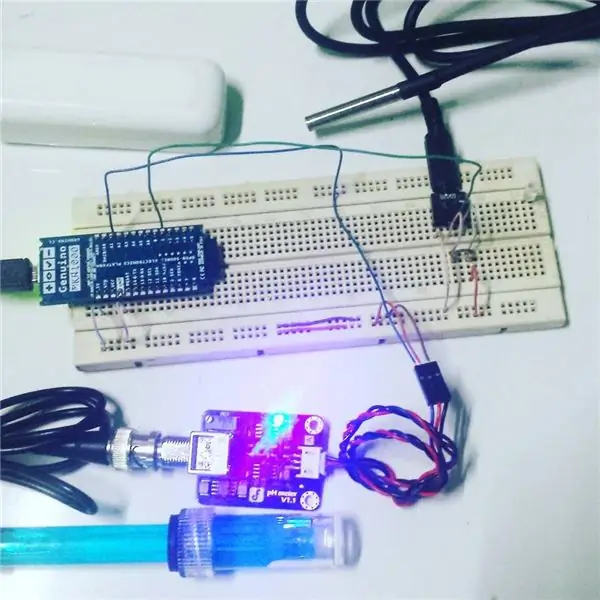 Verbinden Sie die Temperatur- und PH-Sensoren mit dem MKR1000