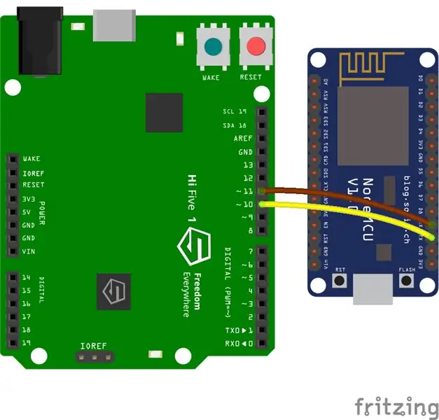 ESP8266 kabelinin çəkilməsi