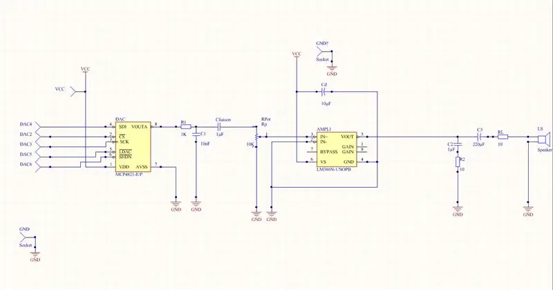 Partie Analogique: Sortie // Bagian Analog: Output