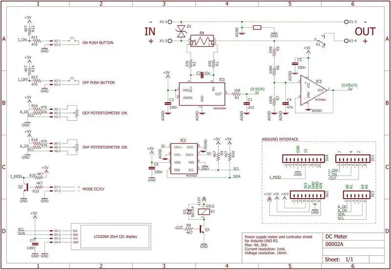 Diseño y esquema del circuito del medidor