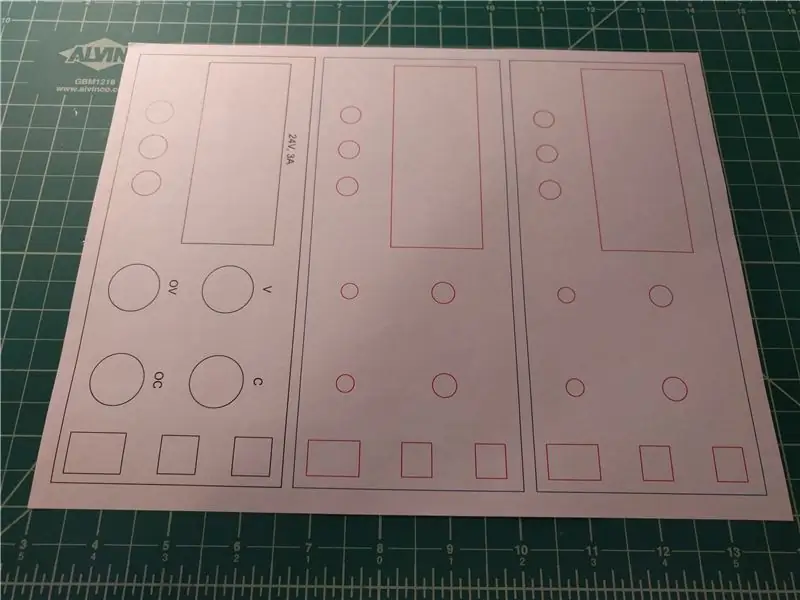 Mecanizado del panel frontal