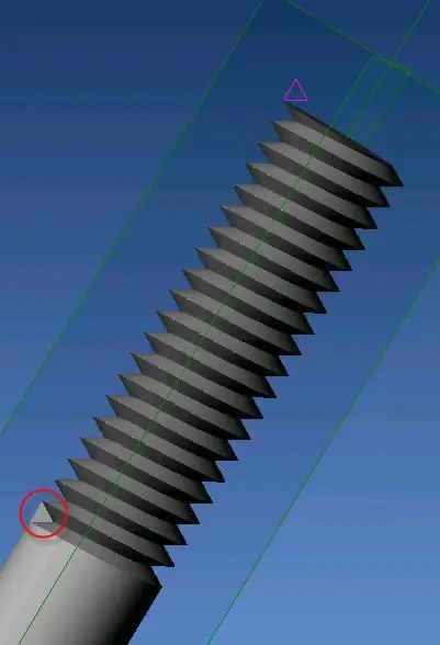 Alibre Design und Außengewinde (Methode 1) - Gunook