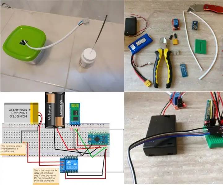 Bộ đốt pháo hoa có điều khiển bằng điện thoại đơn giản và rẻ tiền: 4 bước (có hình ảnh)