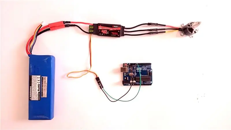 การเชื่อมต่อมอเตอร์กระแสตรงไร้แปรงถ่าน (BLDC) กับ Arduino