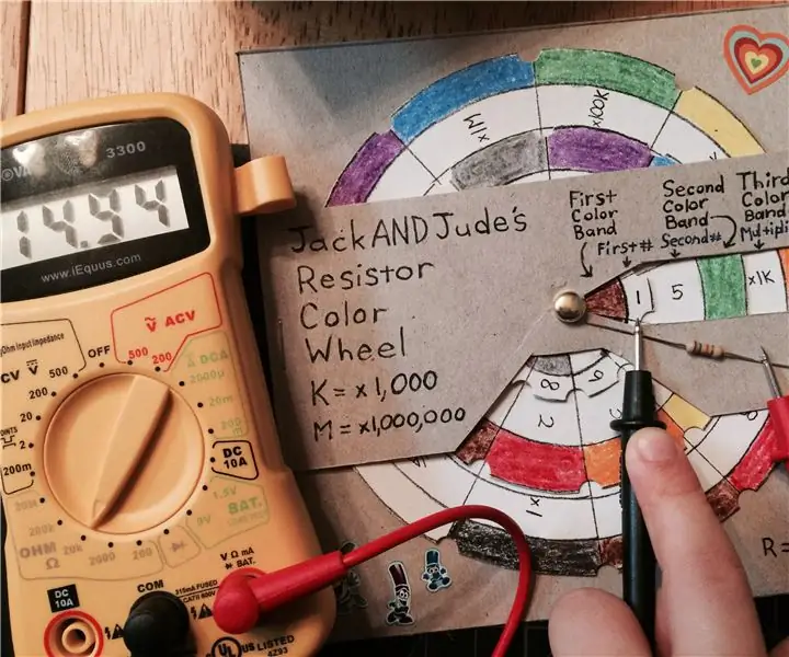 Resistor Color Wheel Tool: 5 քայլ (նկարներով)