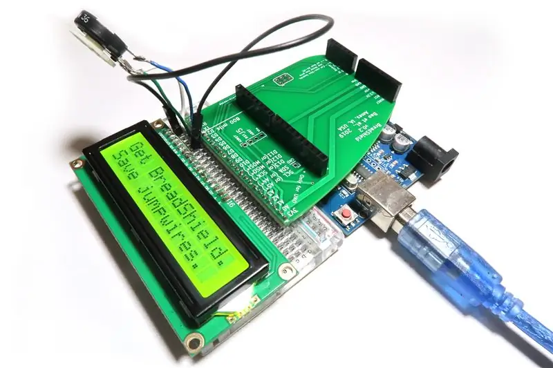 Programmeer uw Arduino, met de middelste pin van de potentiometer losgekoppeld