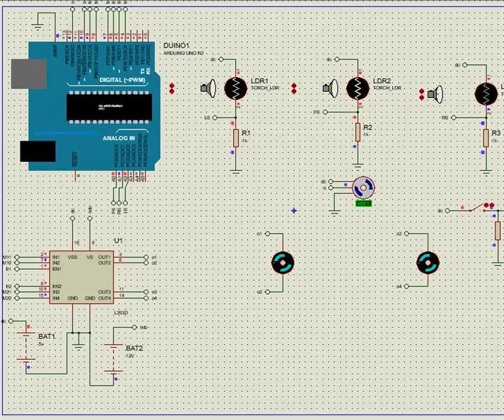 Arduino Tabanlı Işık Takip Eden ve Kaçınan Robot: 5 Adım