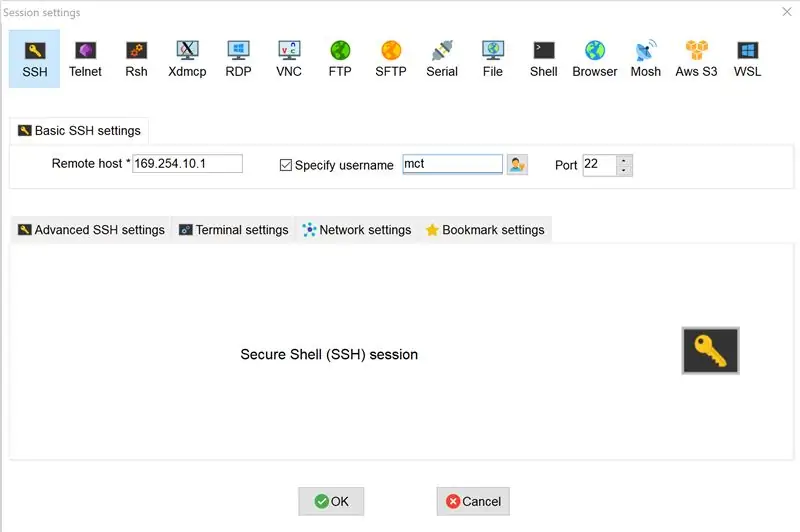 Sambungan ke Raspberry Pi