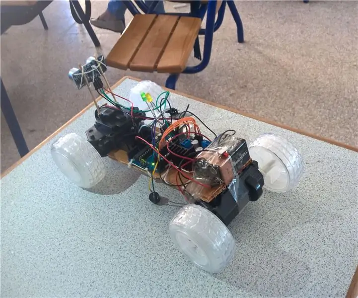 Arduino -motor teen botsing met Bluetooth: 3 stappe (met foto's)