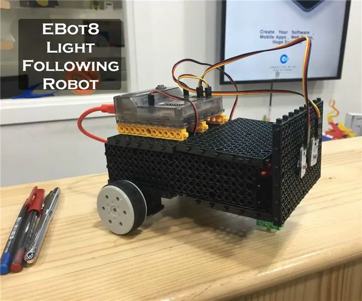 Роботтун артынан EBot Light: 5 кадам (Сүрөттөр менен)