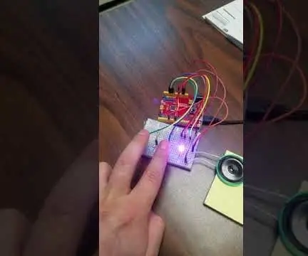 Arduino klavir na dotik