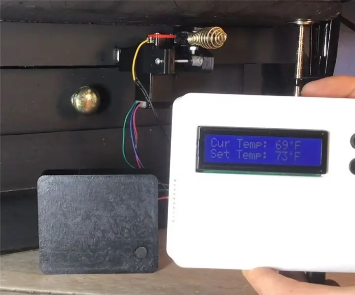 Hvordan lage en automatisk vedovnstermostat: 5 trinn (med bilder)