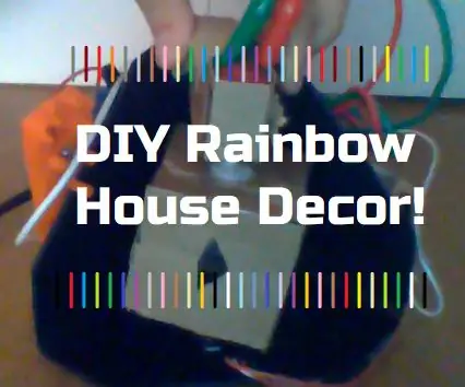 DIY Rainbow House dekoráció: 5 lépés