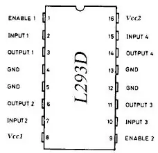 L293D jungtys