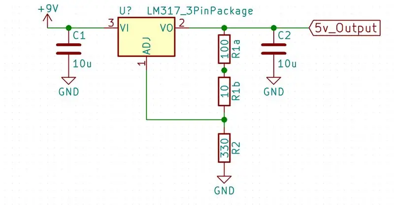 Mạch Elektrisch Voor De 5V Voeding