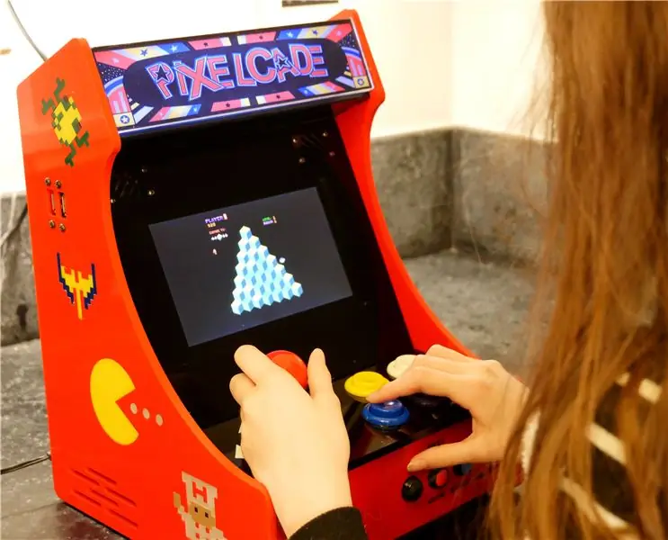 PIXELCADE - Arcade Mini Bartop con pantalla LED PIXEL integrada