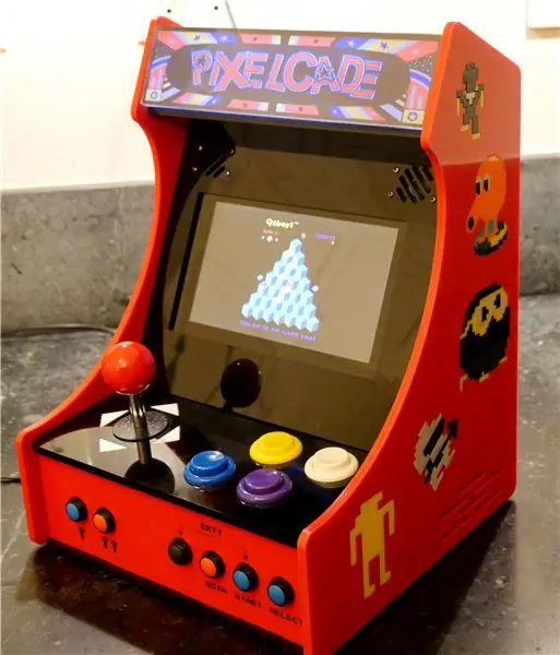 PIXELCADE - Mini Bartop Arcade avec écran LED PIXEL intégré