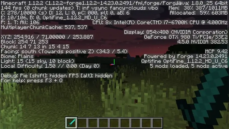 วิธีเพิ่ม FPS ของคุณใน Minecraft 1.12.2