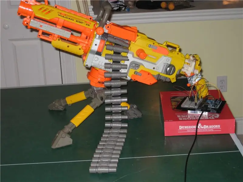 Vulcano Nerf Controlado pelo Arduino: 10 etapas (com imagens)