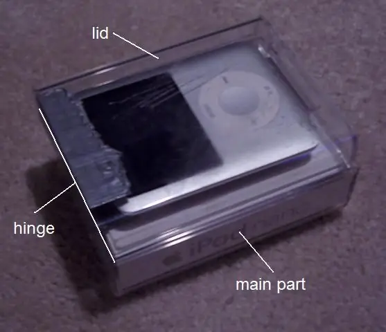 Lấy nắp ra khỏi hộp màn hình IPod