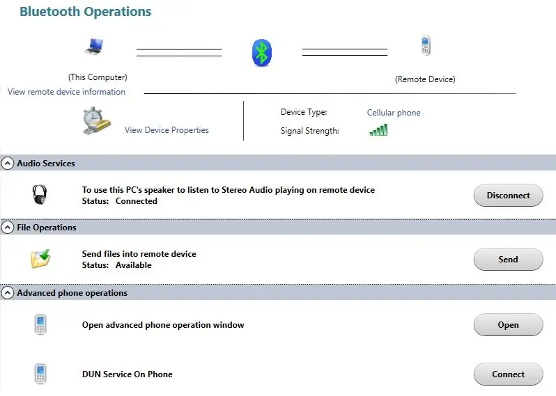 Transferir contactes mitjançant Bluetooth